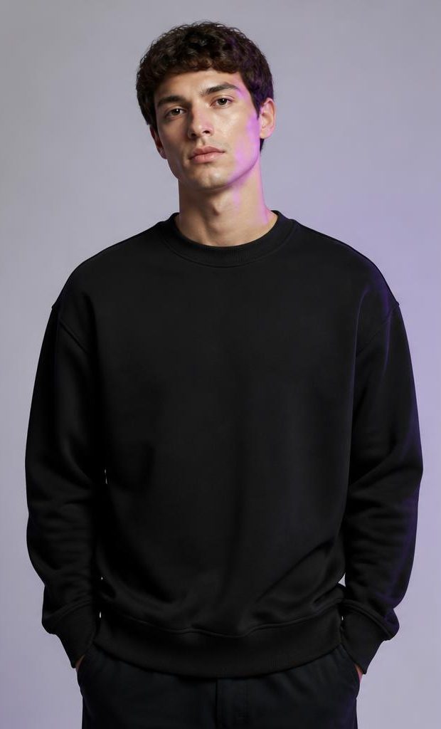 ZYKAA Void Heavy Crewneck in Black